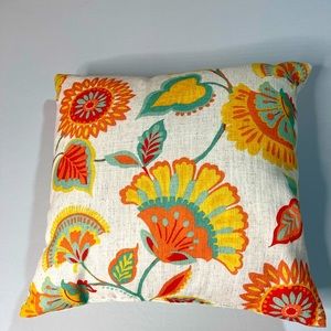 18x18 multi floral throw pillows.